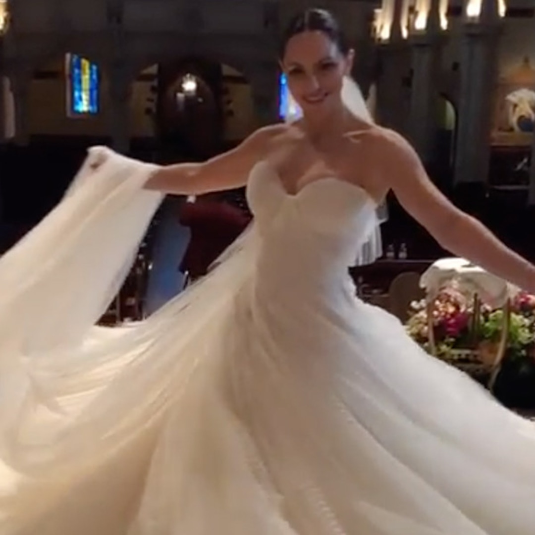 See Katharine McPhee Twirl in Her Fairytale Princess Wedding Dress E